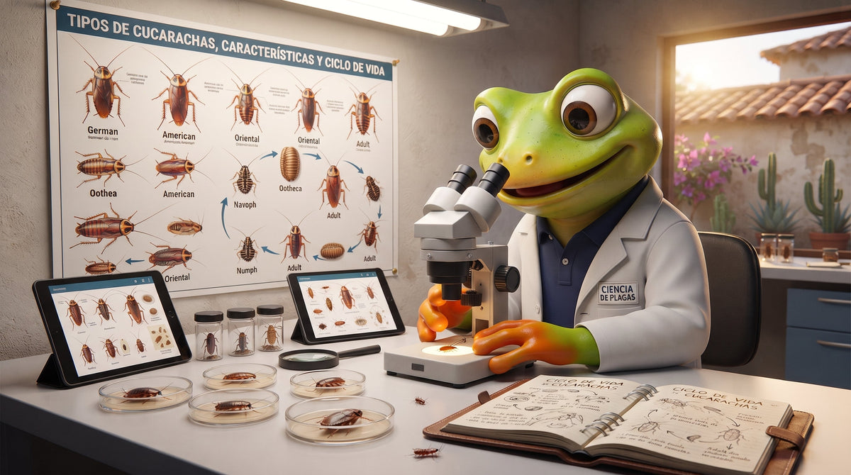 Tipos de cucarachas en México: historia, especies y ciclos de reproducción