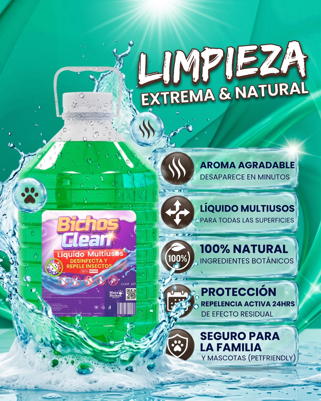 Bichos Clean – Multiusos Repelente 100% Natural