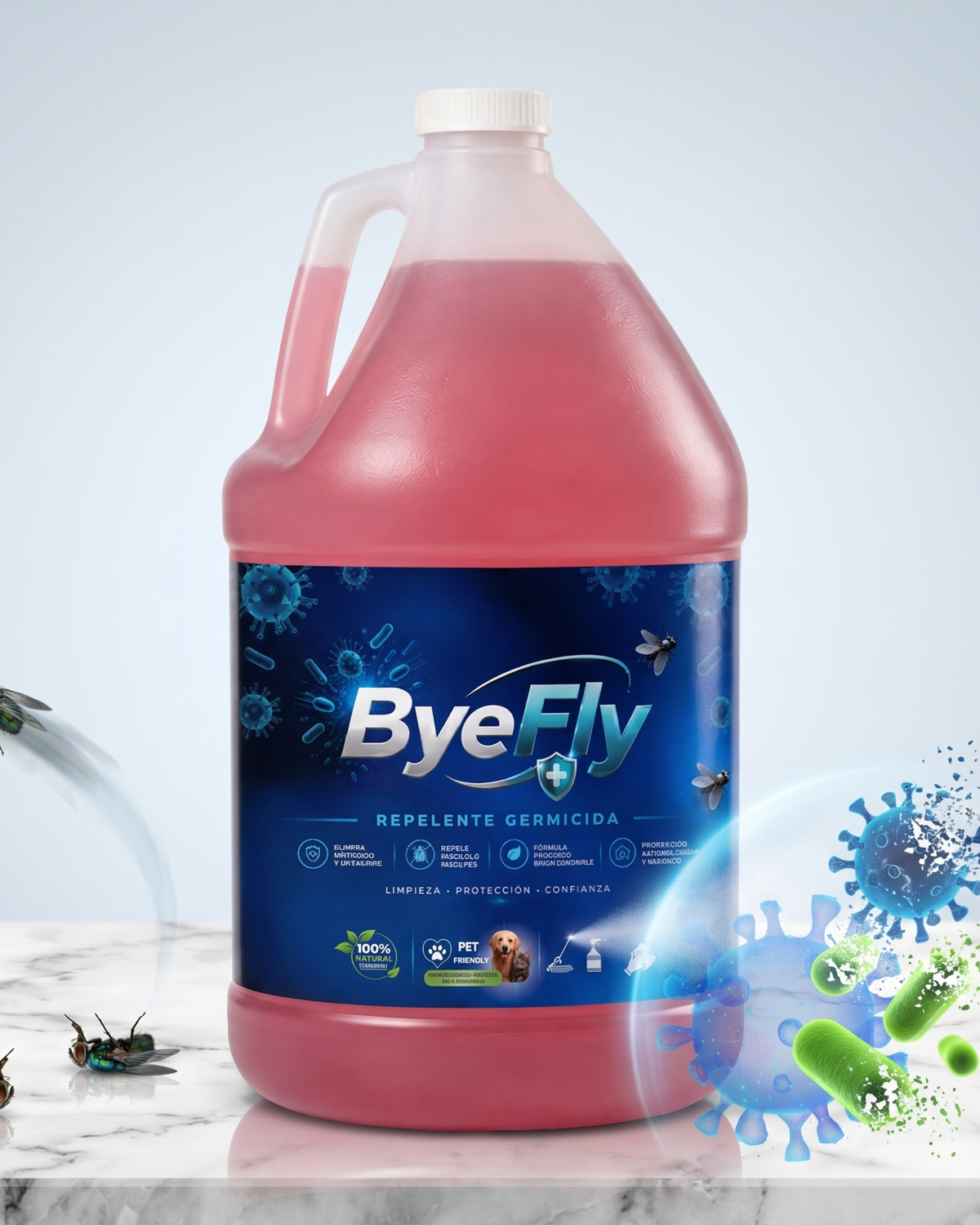 ByeFly – Multiusos Germicida y Repelente de Moscas  100% Natural
